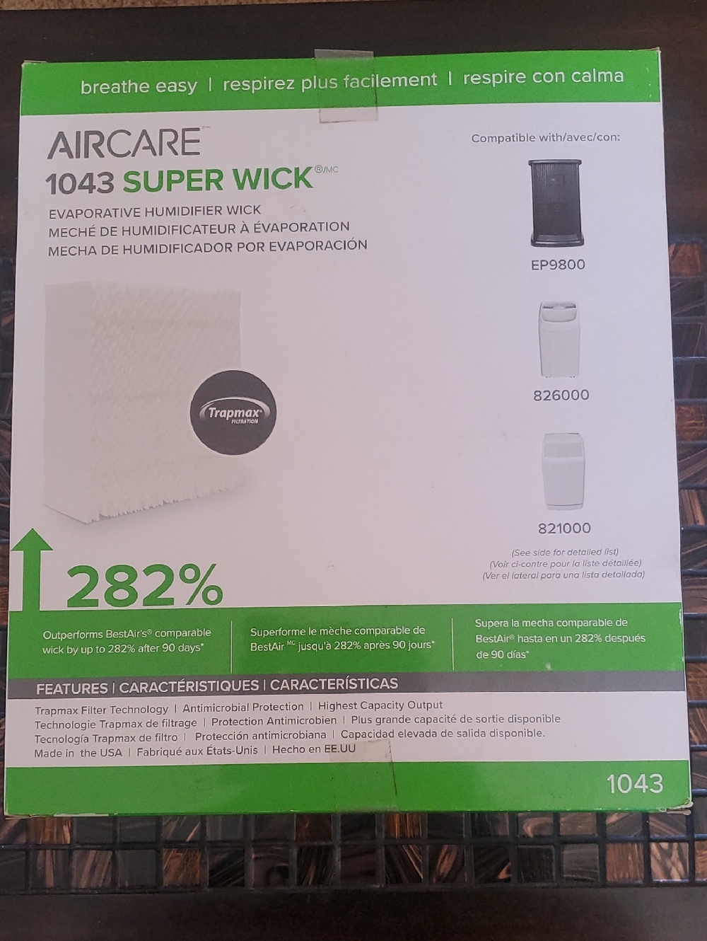 Aircare 1043 Super Wick Evaporative Humidifier Filter